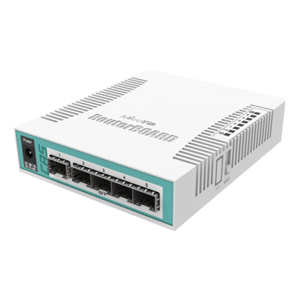 سوئیچ فیبر رکمونت میکروتیک مدل MikroTik CRS106 1C 5S