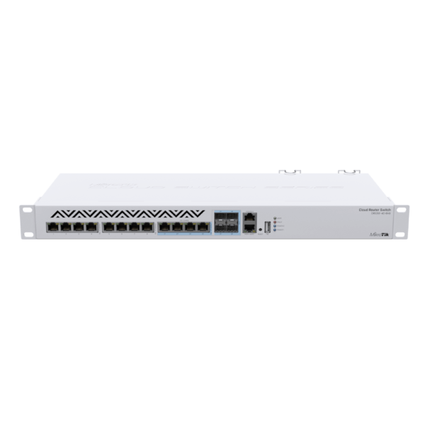 سوئیچ رک‌مونت میکروتیک مدل MikroTik CRS312-4C+8XG-RM